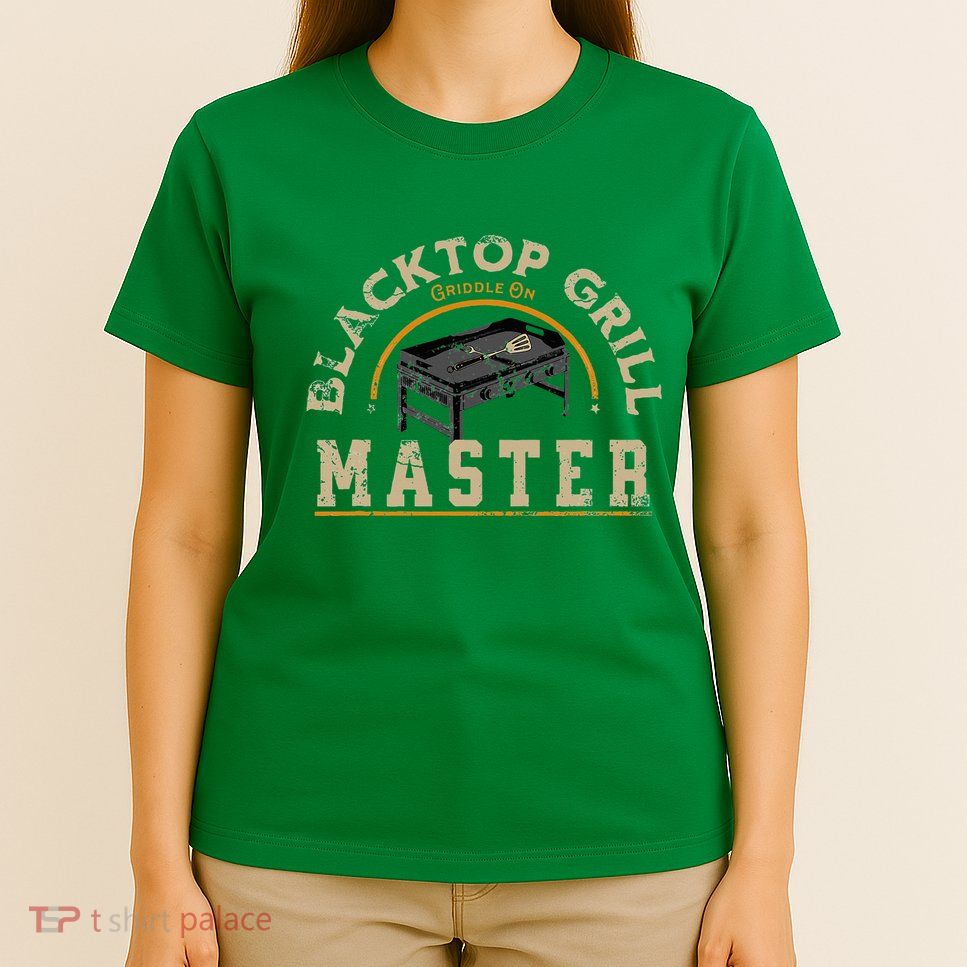 Blacktop Grill Master Griddle Bbq Stone Chef T-Shirt