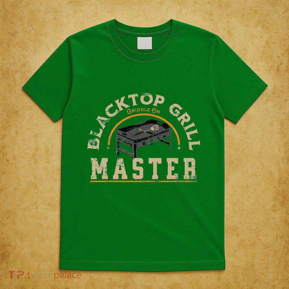 Blacktop Grill Master Griddle Bbq Stone Chef T-Shirt