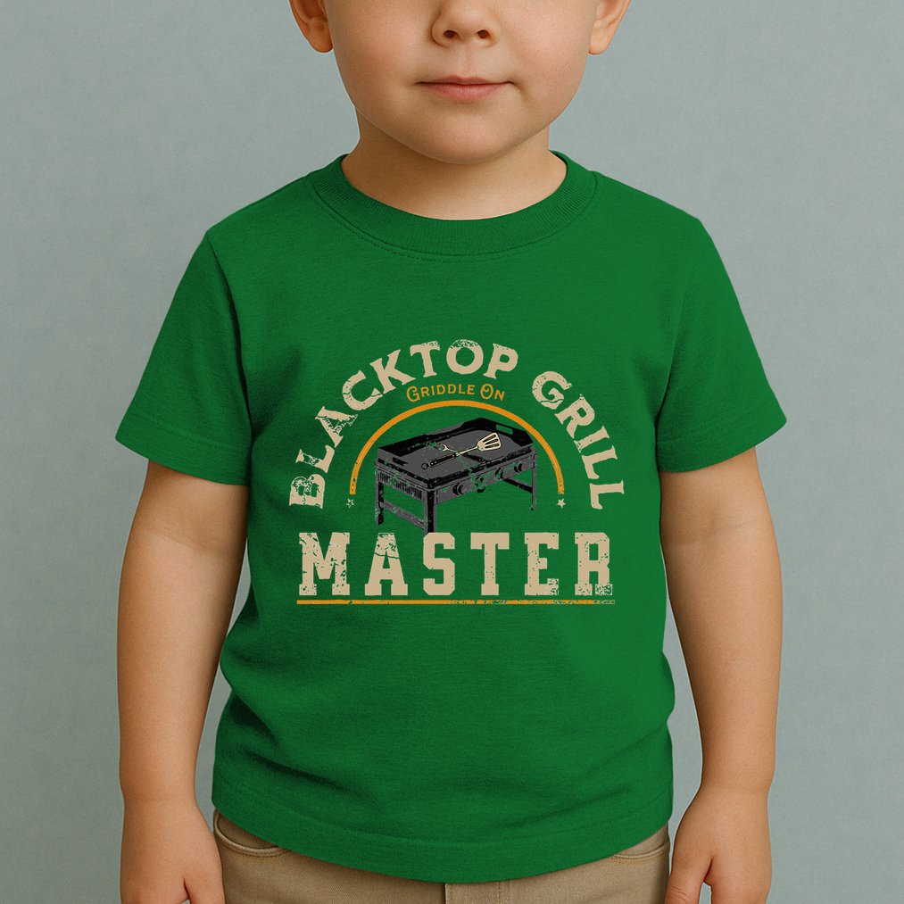 Blacktop Grill Master Griddle Bbq Stone Chef Toddler T-Shirt