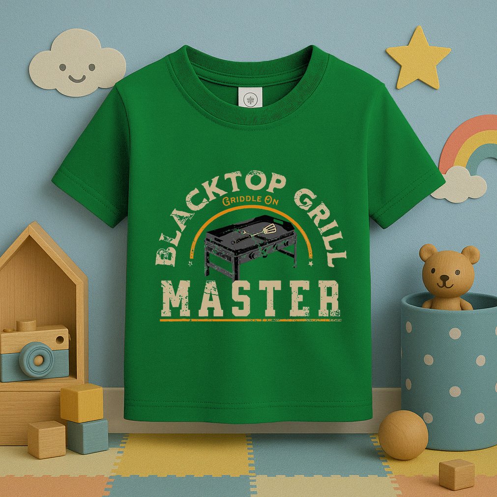 Blacktop Grill Master Griddle Bbq Stone Chef Toddler T-Shirt