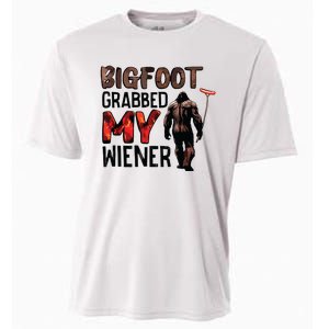 Bigfoot Grabbed My Wiener Cooling Performance Crew T-Shirt