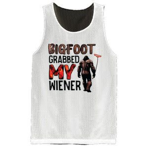 Bigfoot Grabbed My Wiener Mesh Reversible Basketball Jersey Tank