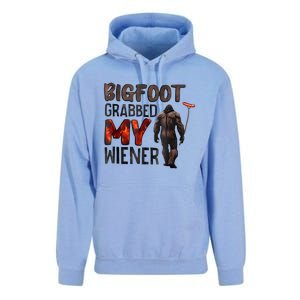 Bigfoot Grabbed My Wiener Unisex Surf Hoodie