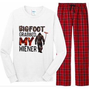 Bigfoot Grabbed My Wiener Long Sleeve Pajama Set