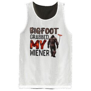 Bigfoot Grabbed My Wiener Mesh Reversible Basketball Jersey Tank