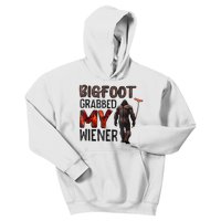 Bigfoot Grabbed My Wiener Kids Hoodie