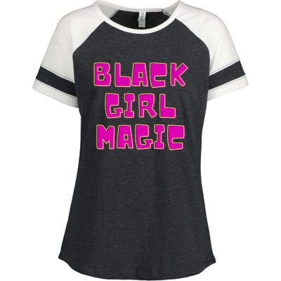 Black Girl Magic Retro Enza Ladies Jersey Colorblock Tee