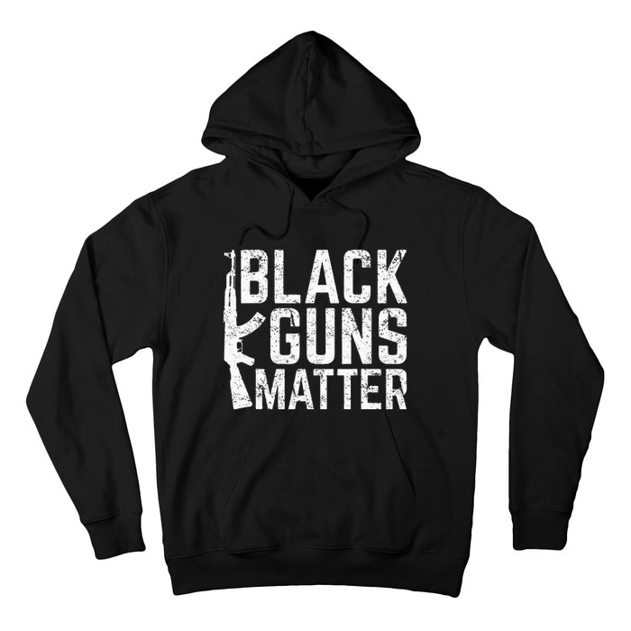 Black Guns Matter Quote Ak 47 Picture Hoodie