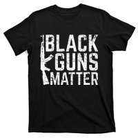 Black Guns Matter Quote Ak 47 Picture T-Shirt