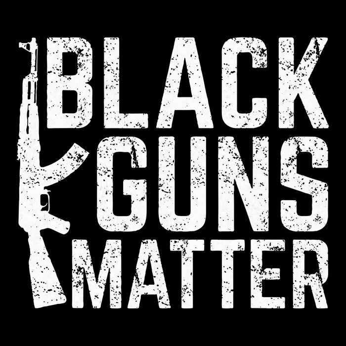 Black Guns Matter Quote Ak 47 Picture Backpack