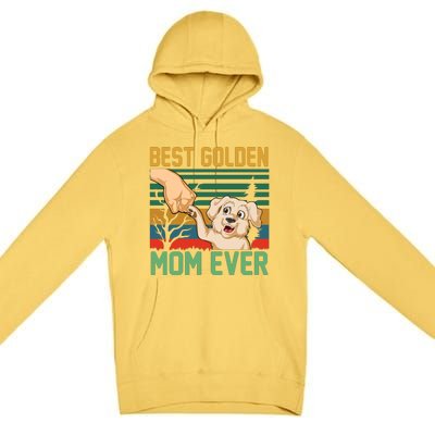 Best Golden Mom Ever Premium Pullover Hoodie