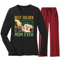 Best Golden Mom Ever Women's Long Sleeve Flannel Pajama Set 