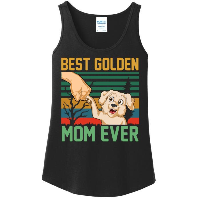 Best Golden Mom Ever Ladies Essential Tank