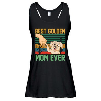 Best Golden Mom Ever Ladies Essential Flowy Tank