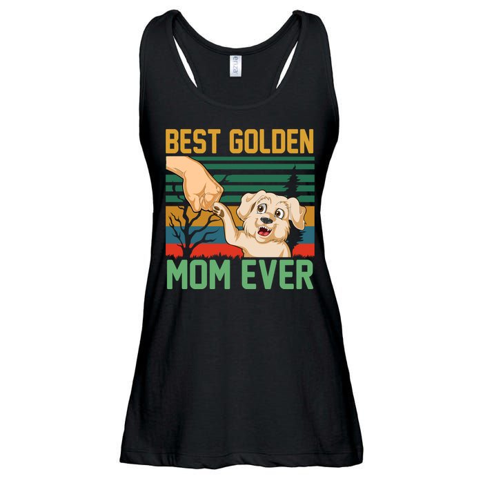 Best Golden Mom Ever Ladies Essential Flowy Tank