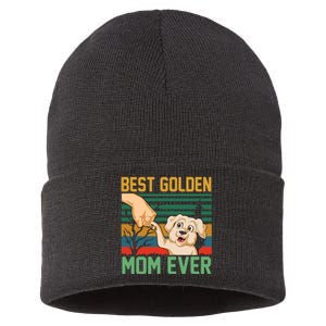 Best Golden Mom Ever Sustainable Knit Beanie