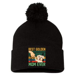 Best Golden Mom Ever Pom Pom 12in Knit Beanie