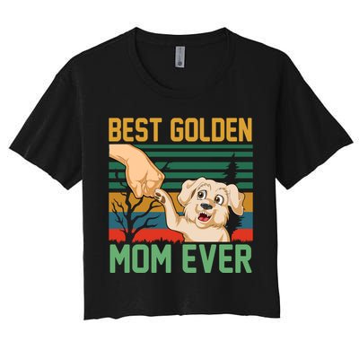 Best Golden Mom Ever Women's Crop Top Tee