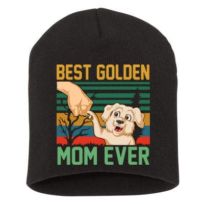 Best Golden Mom Ever Short Acrylic Beanie