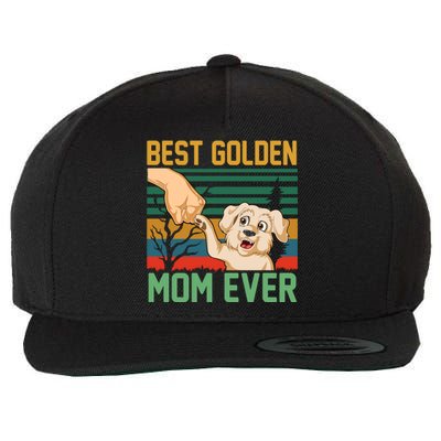 Best Golden Mom Ever Wool Snapback Cap