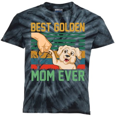 Best Golden Mom Ever Kids Tie-Dye T-Shirt