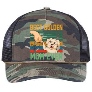 Best Golden Mom Ever Retro Rope Trucker Hat Cap