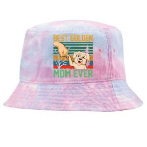 Best Golden Mom Ever Tie-Dyed Bucket Hat