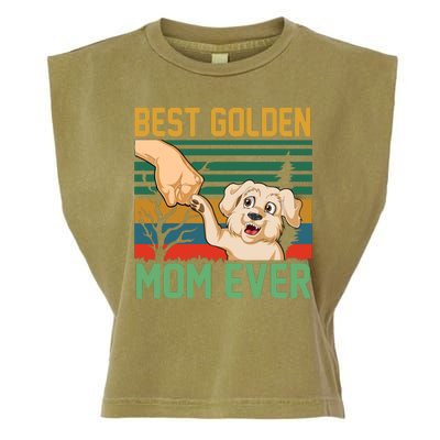 Best Golden Mom Ever Garment-Dyed Women's Muscle Tee