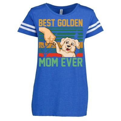 Best Golden Mom Ever Enza Ladies Jersey Football T-Shirt