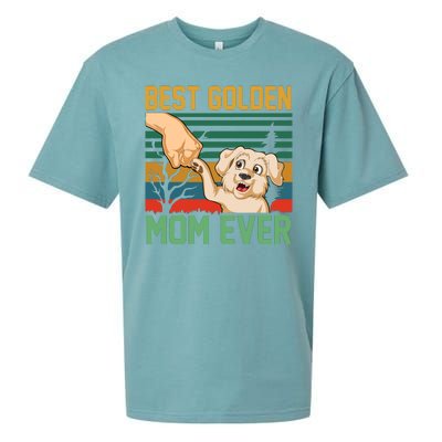 Best Golden Mom Ever Sueded Cloud Jersey T-Shirt