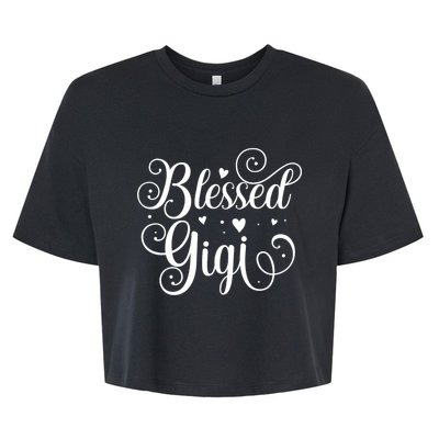 Blessed Gigi MotherS Day Bella+Canvas Jersey Crop Tee