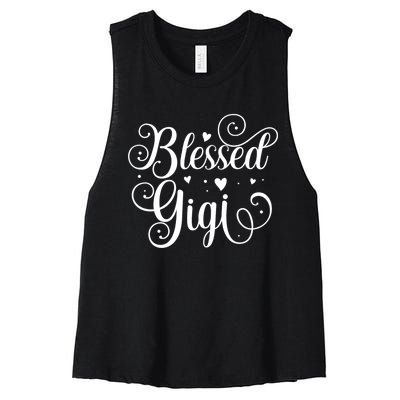 Blessed Gigi MotherS Day Women's Racerback Cropped Tank