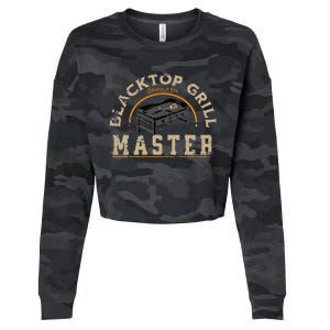 Blacktop Grill Master Griddle Bbq Stone Chef Cropped Pullover Crew