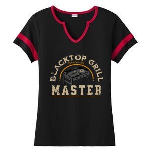 Blacktop Grill Master Griddle Bbq Stone Chef Ladies Halftime Notch Neck Tee