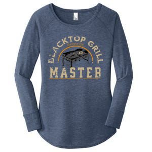 Blacktop Grill Master Griddle Bbq Stone Chef Women's Perfect Tri Tunic Long Sleeve Shirt