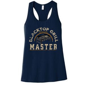 Blacktop Grill Master Griddle Bbq Stone Chef Women's Racerback Tank