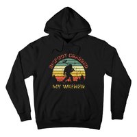 Bigfoot Grabbed My Wiener Funny Retro Design Hoodie