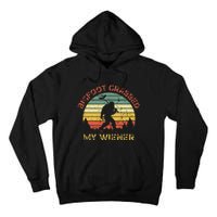 Bigfoot Grabbed My Wiener Funny Retro Design Tall Hoodie