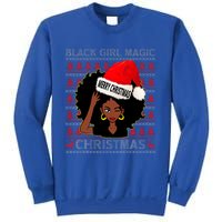 Black Girl Magic Merry Christmas African American Woman Xmas Sweatshirt