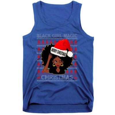 Black Girl Magic Merry Christmas African American Woman Xmas Tank Top