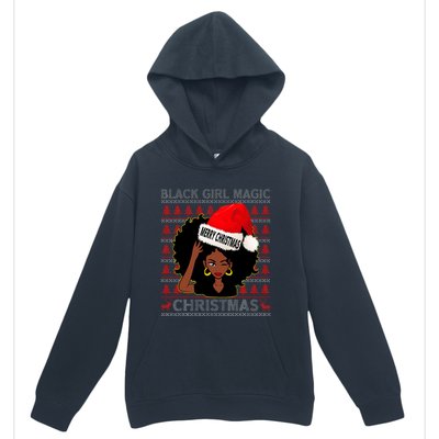 Black Girl Magic Merry Christmas African American Woman Xmas Urban Pullover Hoodie