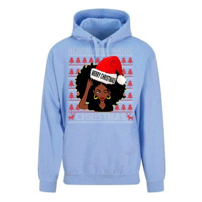 Black Girl Magic Merry Christmas African American Woman Xmas Unisex Surf Hoodie