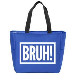 Bruh Gift Meme Funny Graphic For Teen Cool Gift Zip Tote Bag