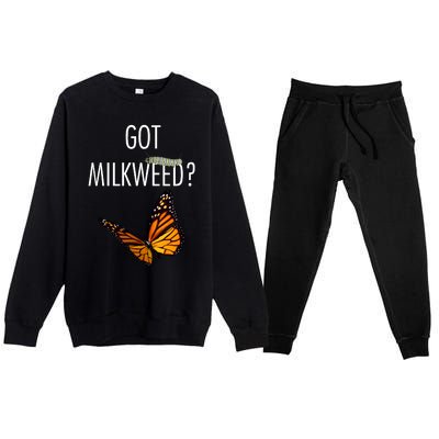 Butterfly Got Milkweed Premium Crewneck Sweatsuit Set