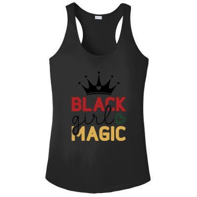 Black Girl Magic Gift History Month African Heritage Ladies PosiCharge Competitor Racerback Tank