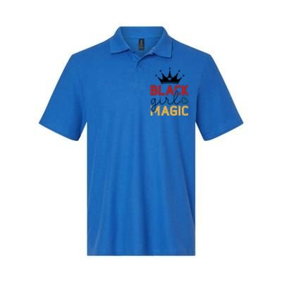 Black Girl Magic Gift History Month African Heritage Softstyle Adult Sport Polo