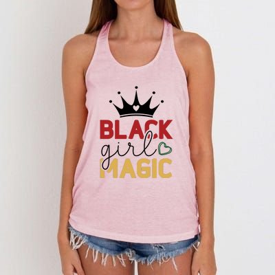 Black Girl Magic Gift History Month African Heritage Women's Knotted Racerback Tank