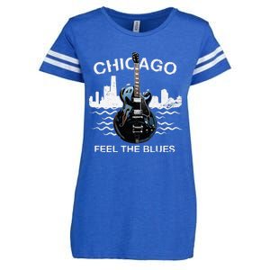 Blues Guitar Musicians Blues Music Enza Ladies Jersey Football T-Shirt