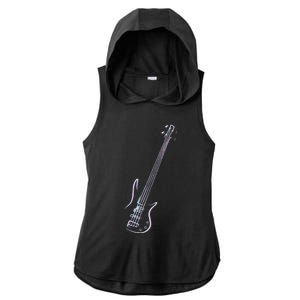 Bass Guitar Musical Instrument Bass Player Ladies PosiCharge Tri-Blend Wicking Draft Hoodie Tank