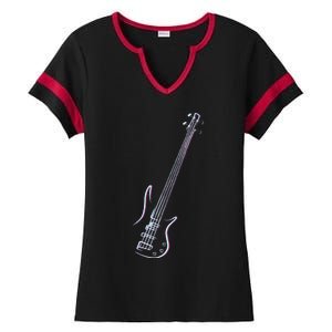 Bass Guitar Musical Instrument Bass Player Ladies Halftime Notch Neck Tee